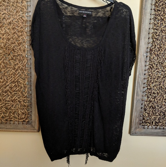 Rock & Republic Tops - NWOT ROCK & REPUBLIC SEMI-SHEER UNIQUE BLOUSE